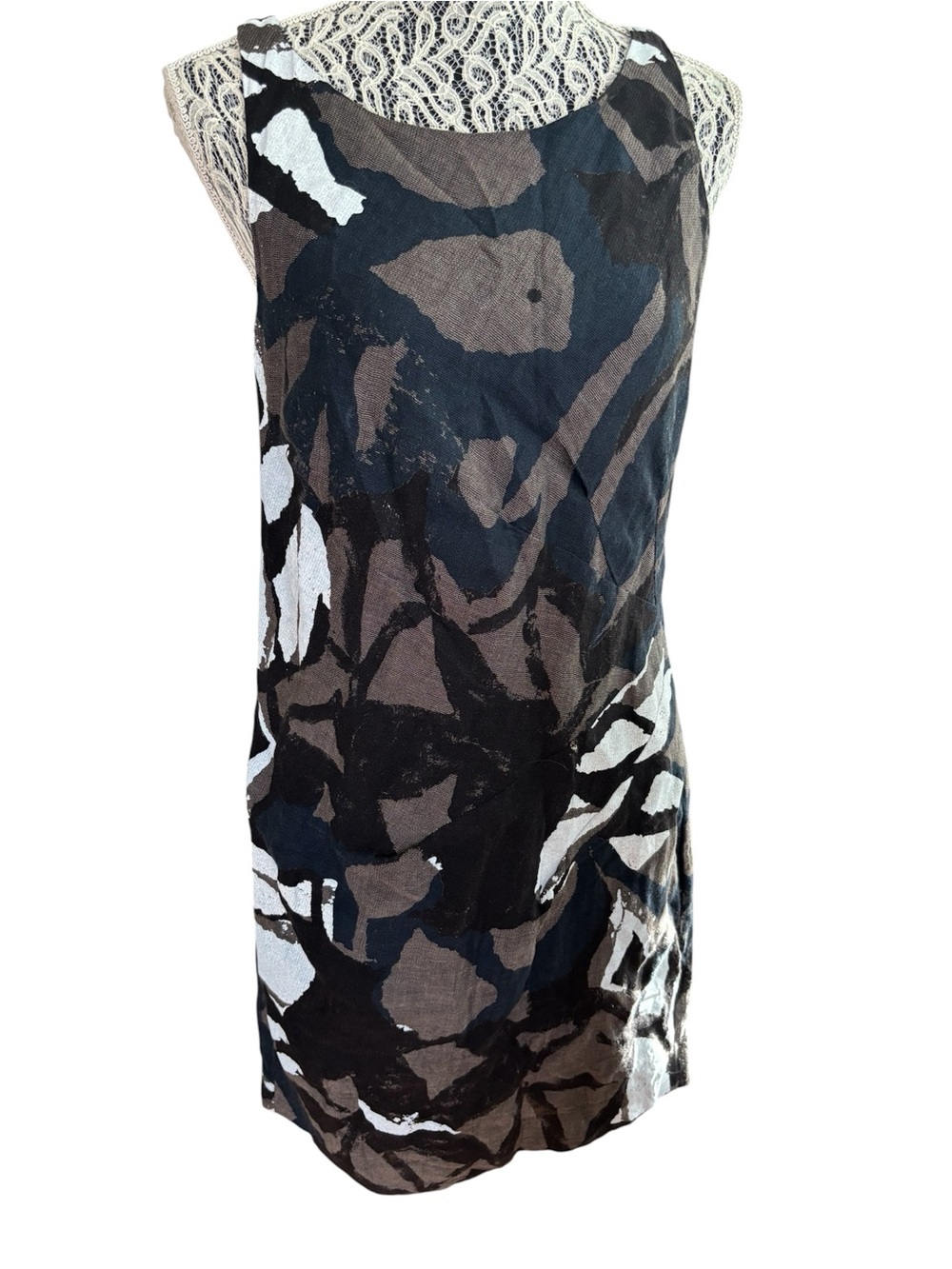 Vince Sleeveless Cotton Shift Dress